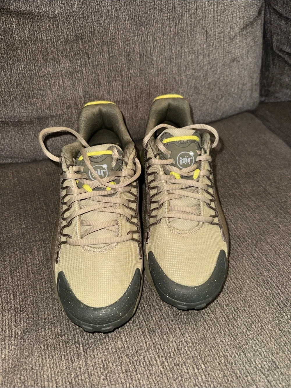 Nike Kids Brown & Yellow Air Max Style Sneakers